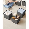 11.8" Storage Cubes, Set of 6 Storage Bins with Handles, Foldable Storage Boxes - 3 of 4