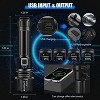 MaseiKar Flashlights High Lumens, Rechargeable Flashlight Led 2000 XHP70.2, Super Bright Flash Light, High Powered Camping Gift, Adjustable ,black - 4 of 4