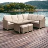 Courtyard Casual Capri 7 pc Sectional with Chow Dining and Middle Extension Chair - 2 of 4