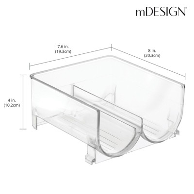 Clear Plastic Stackable Water Bottle Storage Rack
