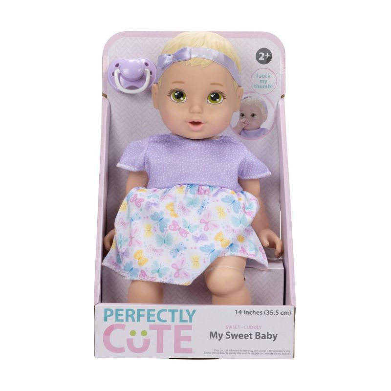 Perfectly Cute 14&#34; Girl Baby Doll - Blonde Hair, Hazel Eyes, 3 of 8