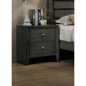 NicBex Nightstand with 2 Drawers,Side Table with Rustic Finish and Handles,Modern Bedside Table for Bedroom,Living Room - 1 of 4