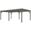 Outsunny Outdoor Wooden Pergola, Grape Vine Gazebo with Concrete Anchors for Garden, Patio, Backyard, Deck - 4 of 4