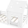 Aortzio Twin Solid Wood House Bed with Star shaped Roof, No Box Spring Needed - 4 of 4