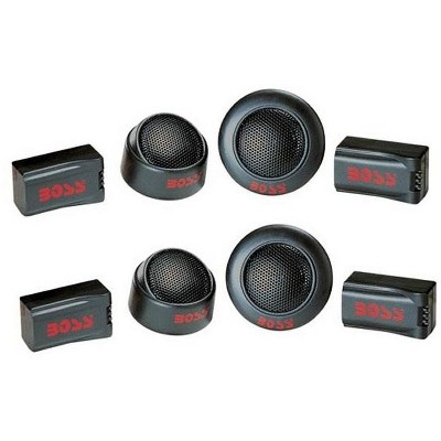 4) BOSS TW-15 500W 1" Micro Dome Car Audio Tweeters + External Crossovers TW15B