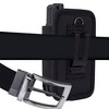 Nakedcellphone Pouch Case for Siyata SD7 Radio (Tough Canvas with Clip and Belt Harness) - Black - 4 of 4