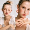 Fashion Tassel Earrings Set for Women, 12-Pair Acrylic Hoop Drop Dangle Earrings for Birthday Party - 4 of 4