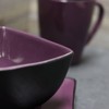 16pc Stoneware Berry Heart Square Dinnerware Set Purple - Elama: Microwave & Dishwasher Safe, Service for 4 - image 3 of 3