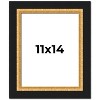 PosterPalooza | Photo Size Embellished Brown Picture Frame - UV Acrylic, Foam Board Backing, Hanging Hardware - 2 of 4