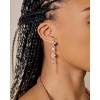 Cubic Zirconia Earrings - 14K Gold Plated Cubic Zirconia CZ Wedding Earrings for Women Bridal Bridesmaid - 4 of 4