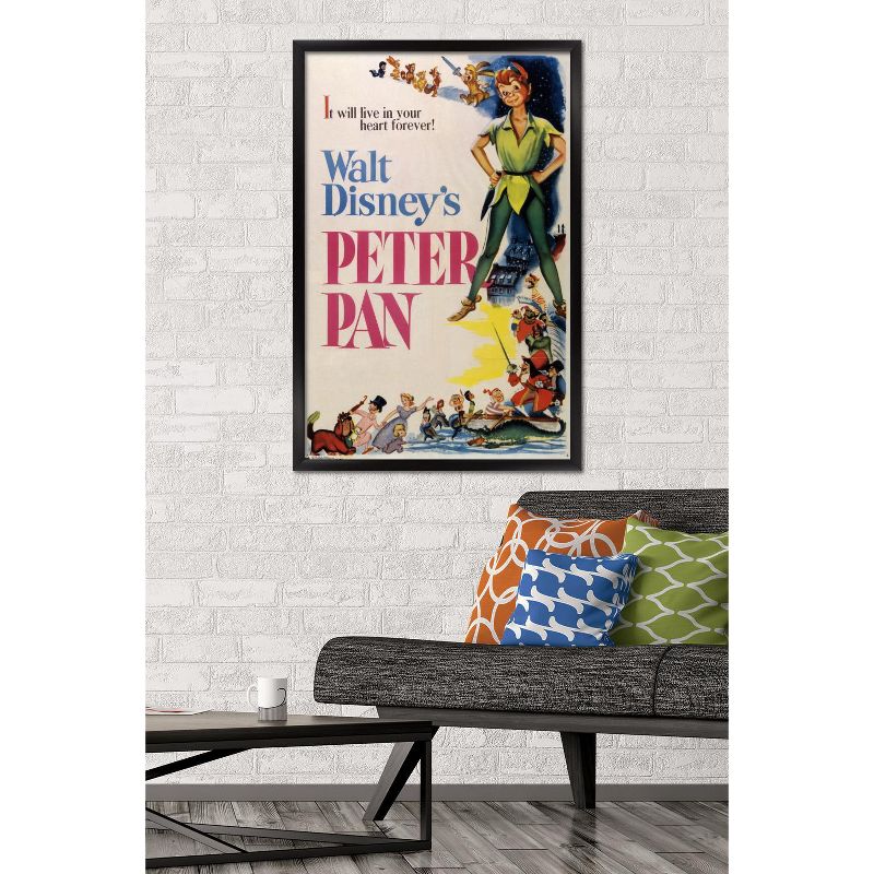 Trends International 24X36 Disney Peter Pan - One Sheet Framed Wall Poster Prints, 2 of 7