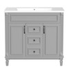 Modern 36" Freestanding Bathroom Vanity with Sink Combo and Storage Cabinet - 2 of 4
