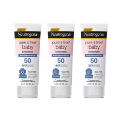 Neutrogena Pure & Free Baby Lotion - SPF 50 - 3 fl oz/3pk