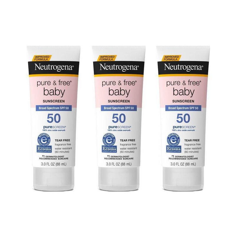Neutrogena Pure & Free Baby Sunscreen Lotion - SPF 50 - 3 fl oz, 1 of 11