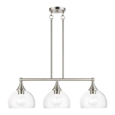 Livex Lighting Glendon 3 - Light Chandelier in  Brushed Nickel