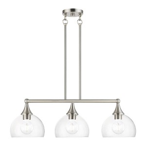 Livex Lighting Glendon 3 - Light Chandelier in  Brushed Nickel - 1 of 4