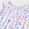 Toddler Girls' 2pc Snug Fit Disney Princess Pajama Set - White - 3 of 3