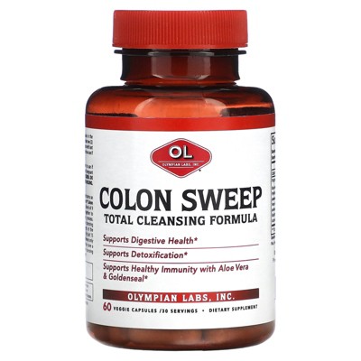 Olympian Labs Colon Sweep, Total Cleansing Formula, 60 Veggie Capsules