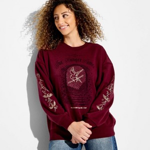 BRIEFING 新品　WOMEN’S HYBRID DOWN CREWNECK Women's Hunger Games Crewneck Fleece Graphic Pullover Sweatshirt