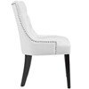 Set of 2 Regent Dining Side Chair Vinyl White - Modway: Tufted, Nailhead Trim, Padded, Wood Legs - 4 of 4