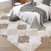 Geometric Trellis Area Rug - Modern Neutral Washable Rug, Non-Slip Low-Pile Indoor Carpet for Living Room, Bedroom, Dining Room Office - 2 of 4
