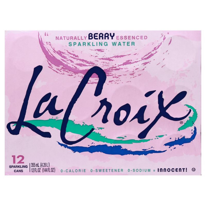 La Croix Berry Sparkling Berry Water - Case of 2/12 pack, 12 oz, 3 of 8