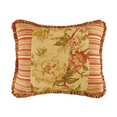 C&F Home 15" x 18" Floral Stripes Pieced Pillow