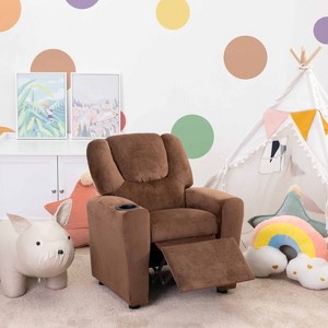 Home Imports Emporium Kids Recliner Chair with Footrest & Cupholders - 1 of 4