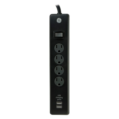 Ge 4 Outlet Surge Protector Power Strip With 2 Usb Ports : Target