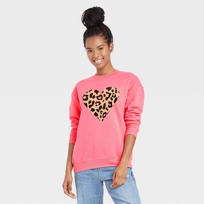 heart sweatshirt womens