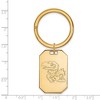 Black Bow Jewelry 14k Yellow Gold Plated Sterling Silver Kansas Jayhawks NCAA Key Chain - 2 of 3