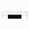75" High Gloss MDF TV Stand with 3 Shelves, Side Metal Glide Drawer and Support for TVs up to 80 Inches for Living Room - 4 of 4