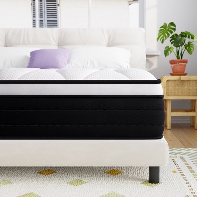 Twolike 12 Inch Comfort Hybrid  Mattress with Breathable & Removable Cover, without Fiberglass for Safer Sleep