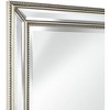 Uttermost Rectangular Vanity Accent Wall Mirror Modern Beaded Beveled Silver Mirrored Frame 30" Wide Bathroom Bedroom Living Room - image 3 of 4