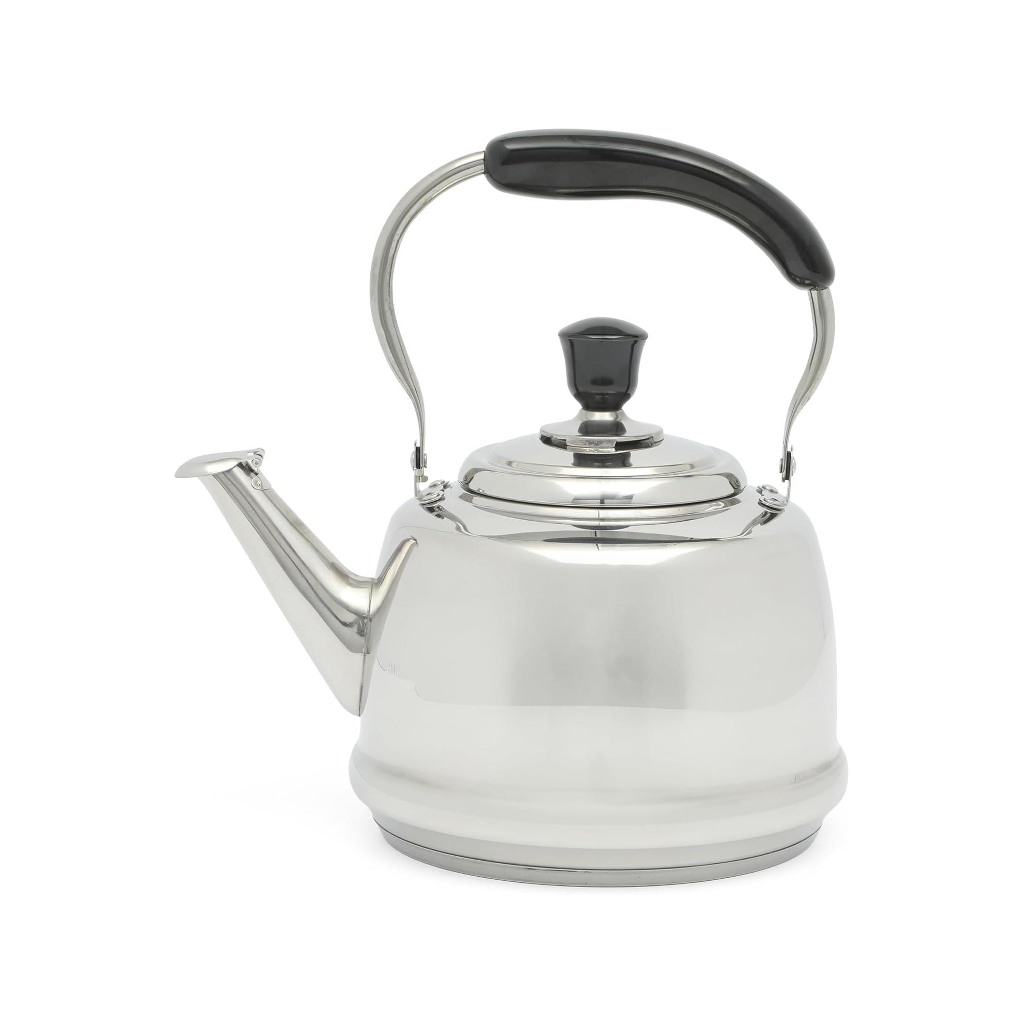 Martha Stewart Kingstree Large 2 Qt Heavy Gauge Whistling Tea Kettle