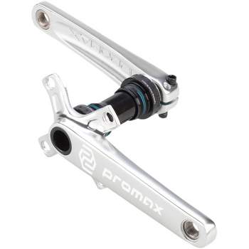 Promax CF-2 Crankset - 165mm, 24mm Spindle, 2-Piece, 68mm English BB Included, Silver