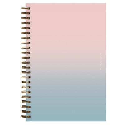 Blue Sky 2024-25 Weekly/Monthly Sustainability Planner 8"x5" Wirebound Textured Ombre Beach: Student Agenda July-June