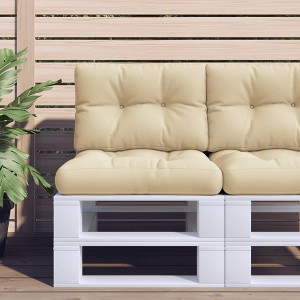 vidaXL Pallet Cushion Beige 23.6"x15.7"x4.7" Fabric - 1 of 4