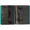Monster 4 Pocket Trading Card Binder - Matte Teal Album, Anti-Drop TCG Protection w Side Loading Padded Pockets, Double Sided, Holds 160 Cards - 3 of 3