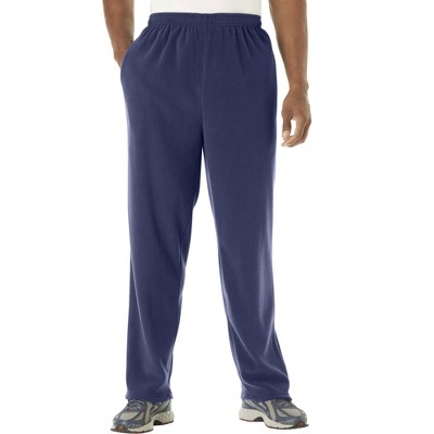 Kingsize Men's Big & Tall Explorer Plush Fleece Pants - 4xl, Navy : Target