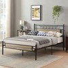 VECELO Metal Platform Bed with Wood Headboard and Footboard - 4 of 4