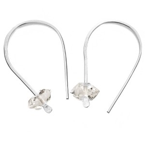 Herkimer Diamond Threader Earrings - 1 of 4
