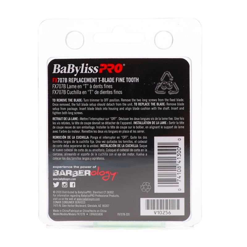BaBylissPRO Fine Tooth Graphite Replacement Blade, 4 of 7