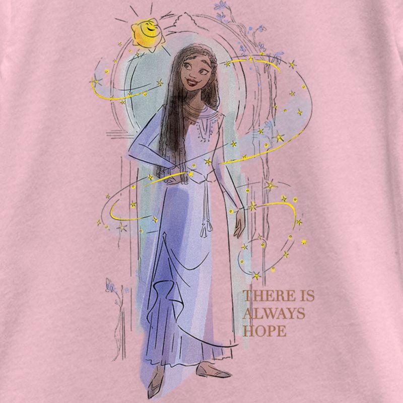 Girl's Wish Asha There is Always Hope Watercolor T-Shirt, 2 of 5