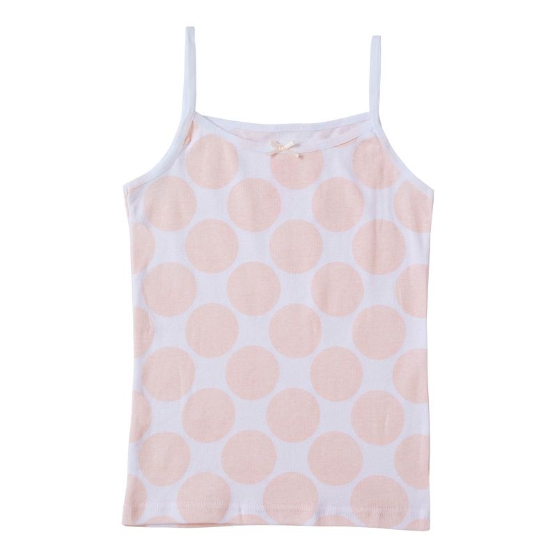 Sportoli Girls Ultra Soft 100% Cotton Tagless Cami Undershirts 4-Pack, 5 of 7