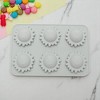 Unique Bargains Candy Mould 6-Cavity Sunburst Candy Mould Hand Wash Gray 6.38"x4.21"x0.63" 1 Pc - 2 of 4