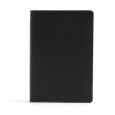  KJV Rainbow Study Bible, Black Leathertouch - by  Holman Bible Staff (Leather Bound) 