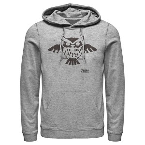 Men's Nintendo Legend of Zelda Link's Awakening Owl Hieroglyphic Pull Over Hoodie - 1 of 3