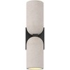 Possini Euro Design Possini Euro Amalfi 15" High Black and Cement 2-Light LED Wall Sconce - 4 of 4