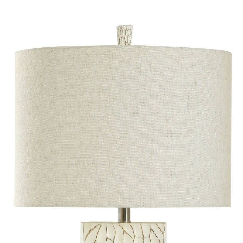 Bouleau Rustic Table Lamp Brown Cream Crackle Finish - StyleCraft, 4 of 8
